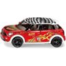 Siku , MINI Countryman Race "Style my  Set", Edizione Limitata, Metallo e plastica, Rosso, Auto Giocattolo incl. foglio di adesivi per design personalizzabile