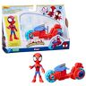 Hasbro , Spidey e i Suoi Fantastici Amici, Action Figure di Spidey, Motocicletta Giocattolo, Giocattoli per Bambini e Bambine dai 3 Anni in su