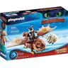 Playmobil DreamWorks Dragons , Dragon Racing, Gambedipesce e Muscolone, dai 4 Anni