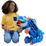 Hot Wheels ​ City 'Let's Race' Netflix Mega Dino Trasportatore, pista da corsa che si trasforma in un T-Rex, playset con luci e suoni, box per riporre 20 macchinine in scala 1:64, 4+ anni,