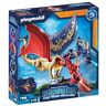 Playmobil DreamWorks Dragons  Dragons: The Nine Realms Wu & Wei with Jun, Personaggi di Dragons e Drago Giocattolo con Funzione di Tiro, Giocattolo per Bambini dai 4 Anni in su