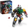 Lego Star Wars Mech di Boba Fett, Giocattolo Action Figure da Costruire con Blaster Spara-Bottoncini e Jetpack, Giochi da Collezione per Bambini e Bambine da 6 Anni in su