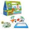 Zimpli Kids Gelli Worlds Dino Pack, 5 Usi, 8 x Personaggi Dinosauro, Vassoio gonfiabile, Playset di Dinosauri Preistorici Immaginari, Kit Didattico di Scienze per Bambini e Bambine