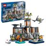 Lego City Prigione sull’Isola della Polizia, Giocattolo ricco di Funzioni con Elicottero, Barca, Gommone da Costruire, 7 Minifigure, Cane e Squalo, Giochi per Bambini e Bambine da 7 Anni in su