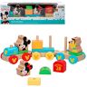 Disney - Treno in Legno Mickey E Minnie 34 CM Friends Topolino, Multicolore,