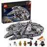 Lego Star Wars Millennium Falcon, Giochi per Bambini e Bambine da 9 Anni, Modellino da Costruire di Astronave Giocattolo con le Minifigure di Finn, Chewbacca, Lando, Boolio, C-3PO, R2-D2 e D-O