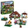 Lego Minecraft Il Villaggio Abbandonato, Set di Giochi da Costruire con Accampamento per Cacciatore di Zombie, Officina, Fattoria e Casa Giocattolo più 3 Personaggi e 1 Figura di Gatto