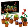 Lego Icons Piantine, Set Collezione Botanica con Fiori Artificiali in Vaso Color Terracotta da Costruire, Accessorio Decorazione per Casa, Idea Regalo Donna o Uomo, Lei o Lui, Festa della Mamma