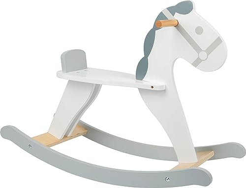 Small Foot - Cavallo a Dondolo Skandi, Legno, Gioco di Ruolo Anche per i più Piccoli, in Stile Moderno Giocattoli, Multicolore,