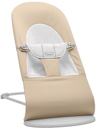 BabyBjörn Sdraietta Balance Soft, Tessuto/Jersey, Beige/Grigio