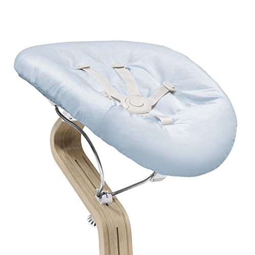 Stokke Newborn Set  Nomi, White/Grey Blue Include una cintura di sicurezza a 5 punti e un set di tessuti reversibili e lavabili Compatibile con tutte le sedie  Nomi