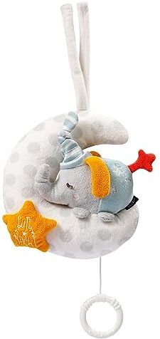 Fehn Carillon Baby Elefante della Luna Ricamo, Glow-in-The-Dark, con la Melodia, The Moon Has Risen, Peluche Che Aiuta ad addormentarsi Giocattolo per Bambini in Viaggio e a casa da 0+ Mesi