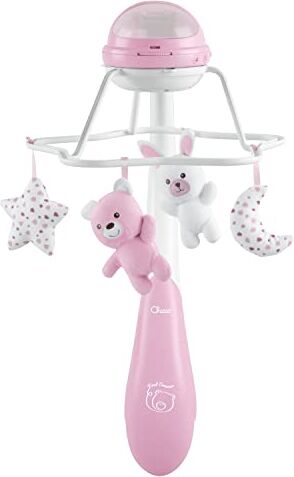 Chicco Giostrina Musicale Arcobaleno First Dreams, Giostrina Neonato Evolutiva 3in1 con Melodie Rilassanti e Proiezione Arcobaleno, con 4 Morbidi Pendenti, Compatibile con Culle Next2Me, 0 Mesi+, Rosa