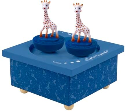 Trousselier Carillon con Figurine Magnetiche Dancing Music Box, 19 x 10,5 x 13 cm, Multicolore (Giraffa Sophie Notte )