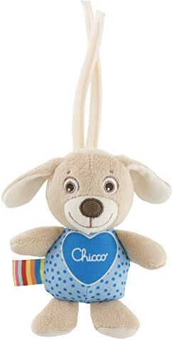 Chicco Carillon Jack Peluche Musicale, Il Peluche Musicale per Bambini a Forma di Cagnolino da Portare Anche in Viaggio, 0 Mesi +