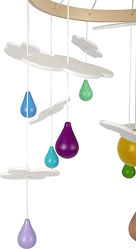 Small Foot Giostrina Arcobaleno in Legno, Decorazione con Design Adatto, Bambini Piccoli e Bebè,  Giocattoli, Multicolore