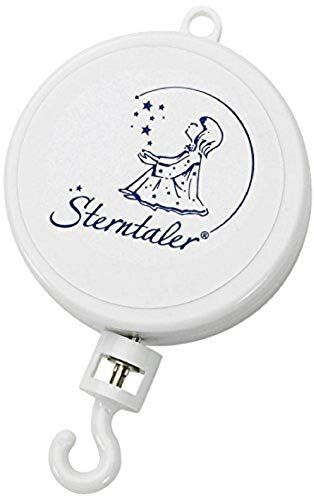 Sterntaler Meccanismo carillon "Dolce luna, vai tanto silenziosa", A partire da 0 mesi, 10 x 7 x 2,2 cm, Bianco