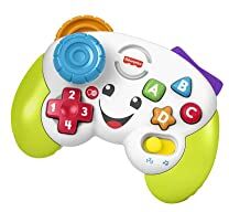 Fisher Price -Controller Gioca & Impara Ridi & Impara, Joystick Giocattolo Musicale per l'Infanzia con Luci e Contenuti Educativi, 6+ Anni, Edizione Inglese+Italiano+Portoghese+Espagnolo, HHX11