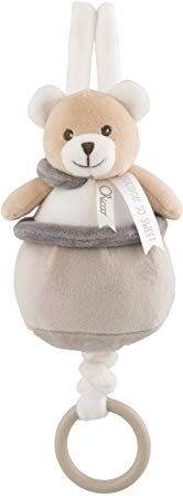 Chicco Gioco My Sweet DouDou Carillon Orsetto, in Morbido Velour da Agganciare alla Culla, con Ninna Nanna per Accompagnare il Bimbino al Sonno, Colore Neutro, 0 mesi+