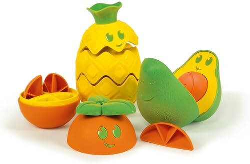 Clementoni Frutta Componi e Impara Gioco Frutta componibile, Gioco Bambini 12 Mesi, sviluppa capacità manuali e logiche Ecologico, in plastica Riciclata, Made in Italy