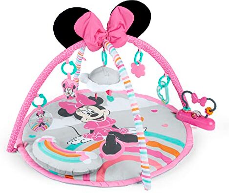 Bright Starts , Disney Baby, Palestrina multiattività MINNIE MOUSE Forever Besties, con musica e luci, rosa, 0+ mesi