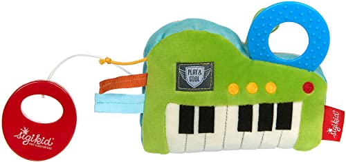 Sigikid Bambini e bambini, carillon Keyboard Play & Cool, consigliato a partire da 0 mesi, verde/blu,