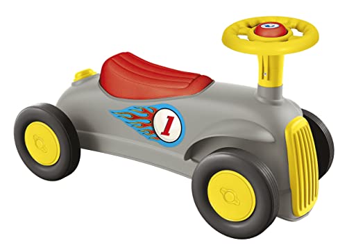 Clementoni - Vintage Hot Road Race Ride on-macchinina cavalcabile-Made in Italy-Play for Future, Auto Primi Passi, Gioco Bambini 1 Anno, Multicolore,