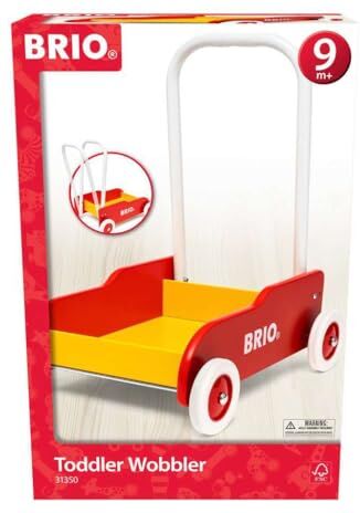 Brio Carrettino Primi Passi, Rosso/Giallo,