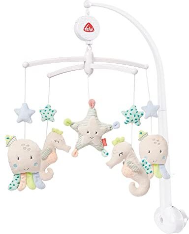 Fehn musica mobile mare bambini giocattolo musicale aiuto al sonno del bambino carillon melodia "dormi ragazzo, dormi" musica mobile culla accessori giocattolo per bambini e neonati da 0-5 mesi