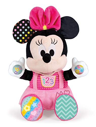 Clementoni Disney Baby Minnie Gioca e Impara Peluche Parlante, Multicolore, Standard,