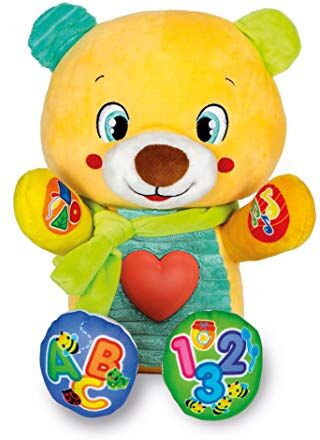 Clementoni - Lele Coccole e Parole-Orsetto Peluche parlante interattivo-Gioco educativo Prima Infanzia, 6 Mesi+,