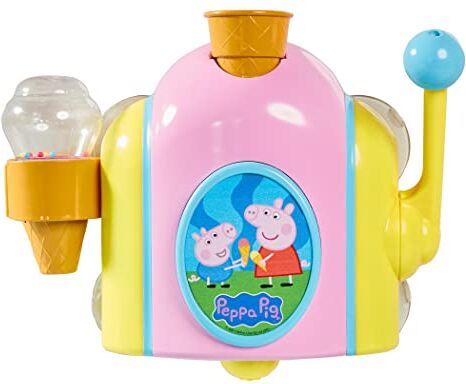 Toomies TOMY  Peppa Pig Bubble Ice Cream Maker, Baby Bath Toy, Ice Cream Themed Bubble Making Toy, Kids Water Play Suitable For 18 Months, 2, 3 & 4 Year Old Boys & Girls