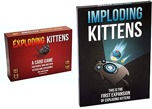 Exploding Kittens - Barbie Gioco, Colore One Colour, Taglia Unica, Ekg-Org1-1 & Kittens Llc Ekg-1Exp Imploding Kittens: Questa È La Prima Espansione Gioco, Edizione Inglese