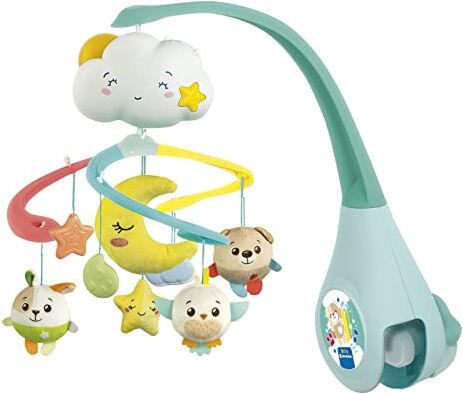 Clementoni - Sweet And Dream COT Mobile Culla O Lettino, Gioco Elettronico Primi Mesi, Luci E Suoni, Giostrina Neonato, Multicolore,