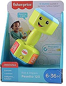 Fisher Price Il Pesetto Suona e Si Illumina con Luci Colorate, Giocattolo per Bambini 6+Mesi,