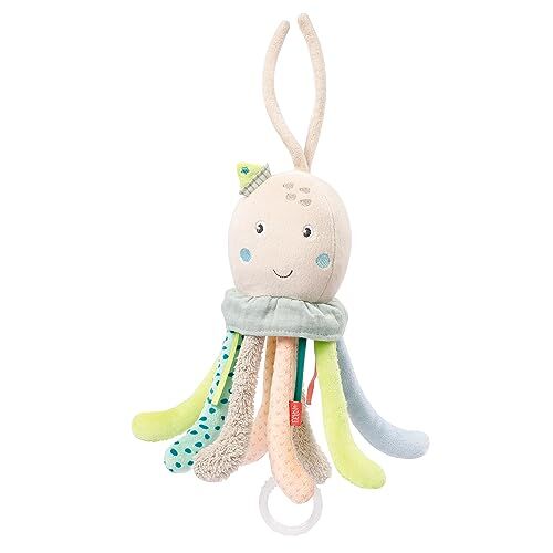 Fehn Carillon lullaby octopus, giocattolo di peluche con una dolce melodia ''ninna nanna Brahms'', in viaggio e a casa, musicale per neonati bambini piccoli