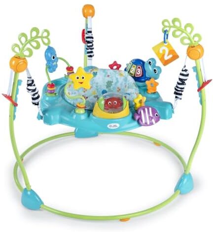 Baby Einstein Jumper multi-attività 2 in 1 Curiosity Cove Ocean Explorers di , jumper e giocattolo da pavimento educativo, 6-12 mesi