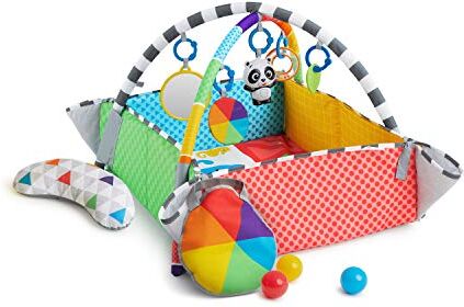 Baby Einstein Patch's 5-in-1 Colore Playspace Attività Gioca Palestra & Palla Poit, Età Neonato Play Mat & Ball Pit, 1 Count (Pack of 1), -1-EP-W11