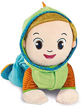 Clementoni - Edo Gattona e Canta, Peluche interattivo parlante, canzoncine e filastrocche-Gioco Bambini 6 Mesi, Gattonamento e Primi Passi, Centro attività per Gattonare, Italiano, Multicolore,