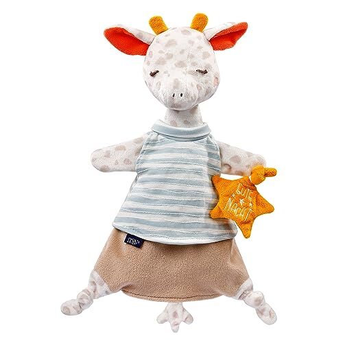 Fehn Giraffa Giocattolo di Stoffa per Bambini Aiuto per Il Sonno con, Glow-in-The-Dark, Giocattolo di Stoffa per la Nanna per Neonati e Bambini da 0+ Mesi