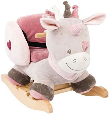 Nattou Dondolo per bambini Jade L'Unicorno, 10-36 mesi, 62 x 32 x 52 cm, Beige/Rosa, 987301, ()