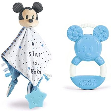 Clementoni - Disney Baby Mickey Morbida Copertina-Bambino 0-18 Mesi & 17343 Disney Baby Mickey Anello Mordicchioso Gioco Dentizione E Massaggia Gengive Per Neonati, Bambino 0 18 Mesi