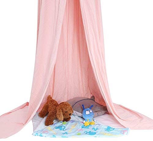 Yosoo Princess Dome, tenda gioco per la camera dei bimbi, zanzariera per interni ed esterni, facile da appendere; altezza 2,4 m, con decorazione acchiappasogni