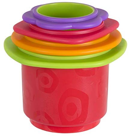 Playgro Ciotole per bagnetto, 4 pezzi, Giocattoli per bebè, A partire da 9 mesi, Senza Bisfenolo A, Multicolore,