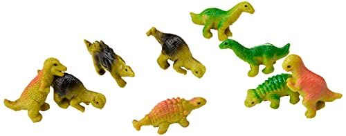 Baker Ross Dinosauri Elastici (Confezione da 12) Piccoli Giocattoli, Perfetti per Giocare o per le Feste dei Bambini