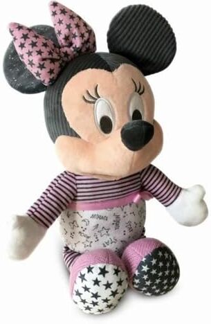 Clementoni Disney Baby Minnie, Peluche Interattivo Baby Minnie, Luci e Melodie, 100% Lavabile, 6 Mesi+,