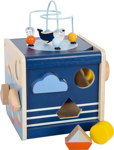 Small Foot Dado Grande Oceano in Legno, Gioco di motricità per Bambini Piccoli, dai 12 Mesi,  Giocattoli, Multicolore, Small