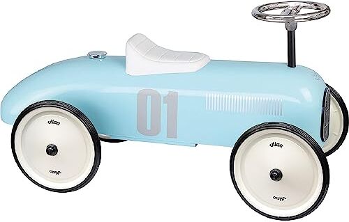 Vilac Portatore Auto Vintage Blu tenero-A Partire da 18 mesi-1124, Colore Azzurro,