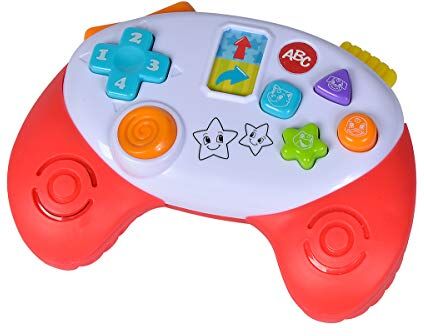 Simba ABC Game Controller/Suona Oltre 20 Diverse suonerie di Suoni e Melodie degli Animali, Colore Bianco, 4006592064143