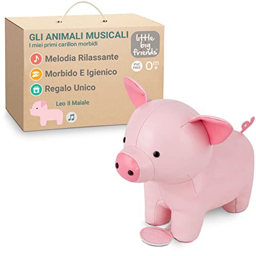 Little Big Friends Btl Diffusion maialino, peluche musicale